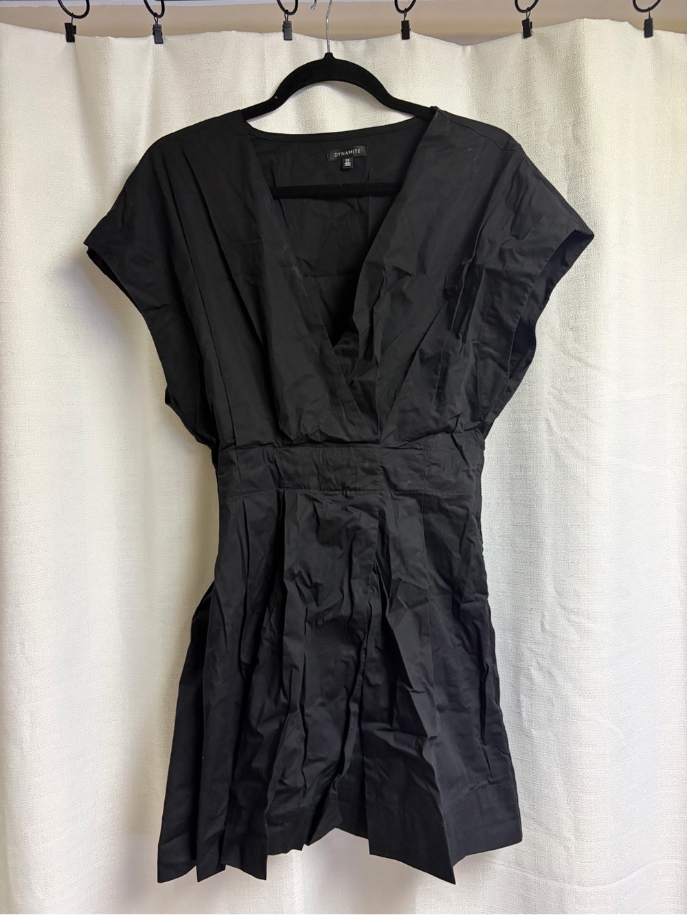 Dynamite Black V-Neck Mini Dress